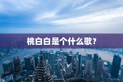 桃白白是个什么歌？