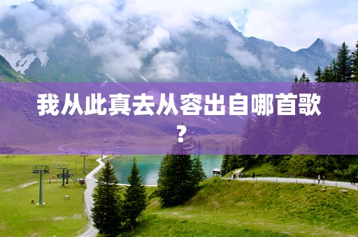 我从此真去从容出自哪首歌？