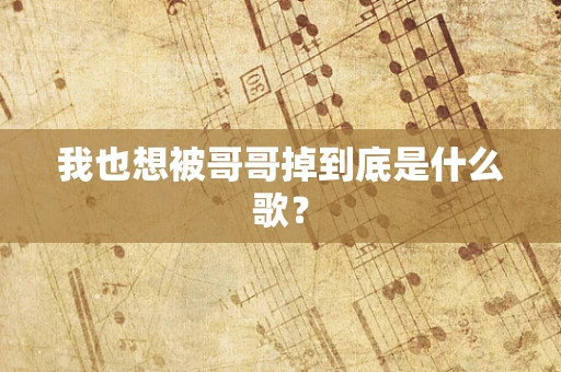 我也想被哥哥掉到底是什么歌？