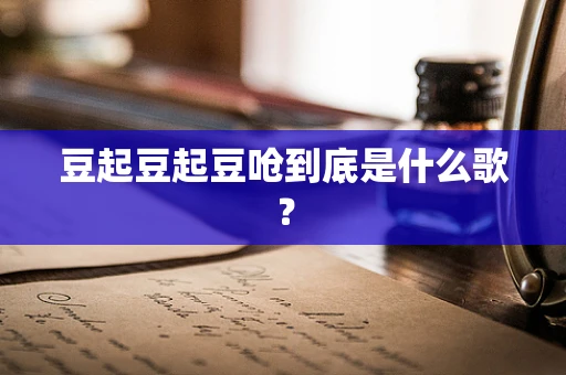豆起豆起豆呛到底是什么歌？