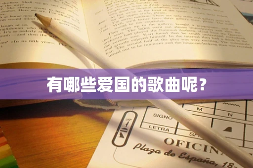 有哪些爱国的歌曲呢？