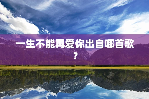 一生不能再爱你出自哪首歌？