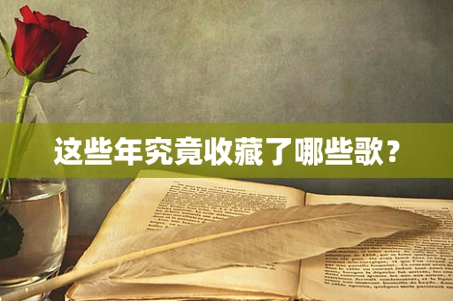 这些年究竟收藏了哪些歌？