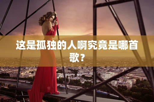 这是孤独的人啊究竟是哪首歌？
