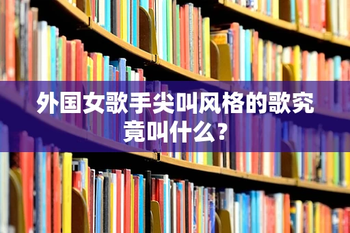 外国女歌手尖叫风格的歌究竟叫什么？