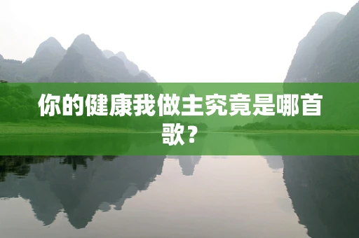 你的健康我做主究竟是哪首歌？