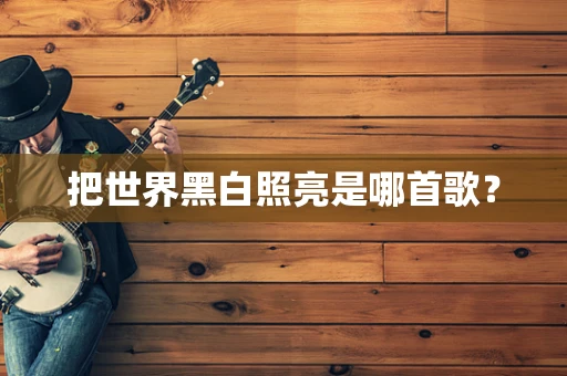 把世界黑白照亮是哪首歌？
