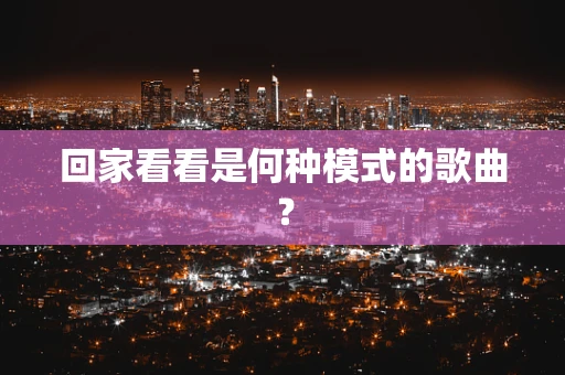 回家看看是何种模式的歌曲？