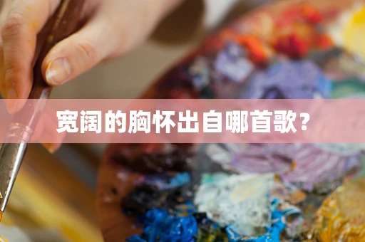 宽阔的胸怀出自哪首歌？
