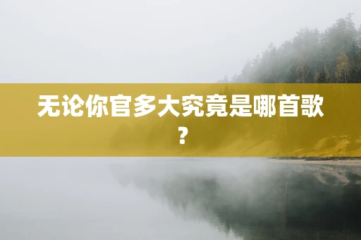 无论你官多大究竟是哪首歌？