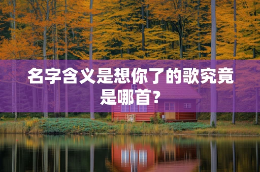 名字含义是想你了的歌究竟是哪首？