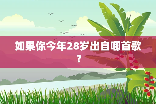 如果你今年28岁出自哪首歌？