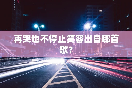 再哭也不停止笑容出自哪首歌？