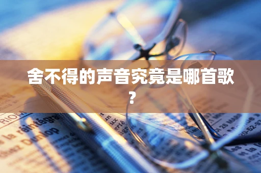舍不得的声音究竟是哪首歌？
