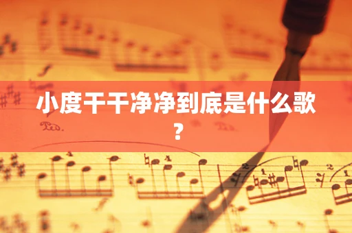 小度干干净净到底是什么歌？