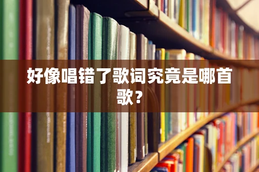 好像唱错了歌词究竟是哪首歌？