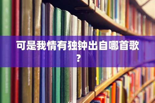 可是我情有独钟出自哪首歌？
