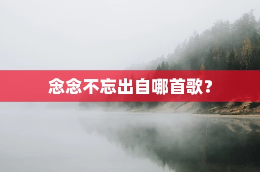 念念不忘出自哪首歌？