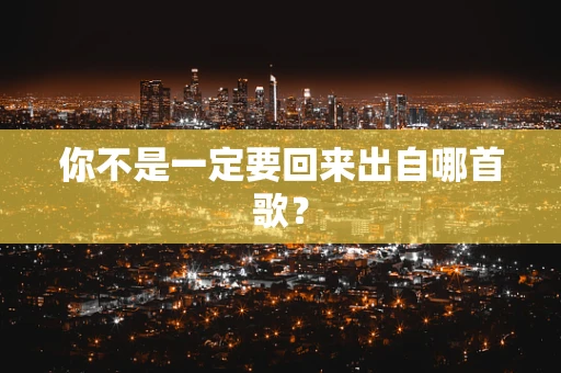 你不是一定要回来出自哪首歌？