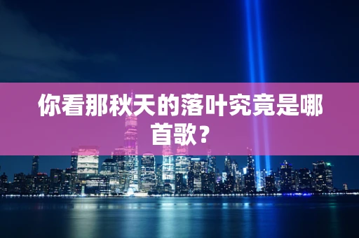 你看那秋天的落叶究竟是哪首歌？