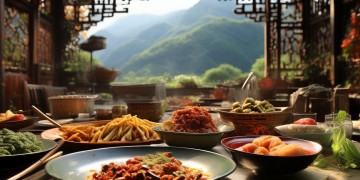 在贵州吃饭里面放什么歌合适呢？